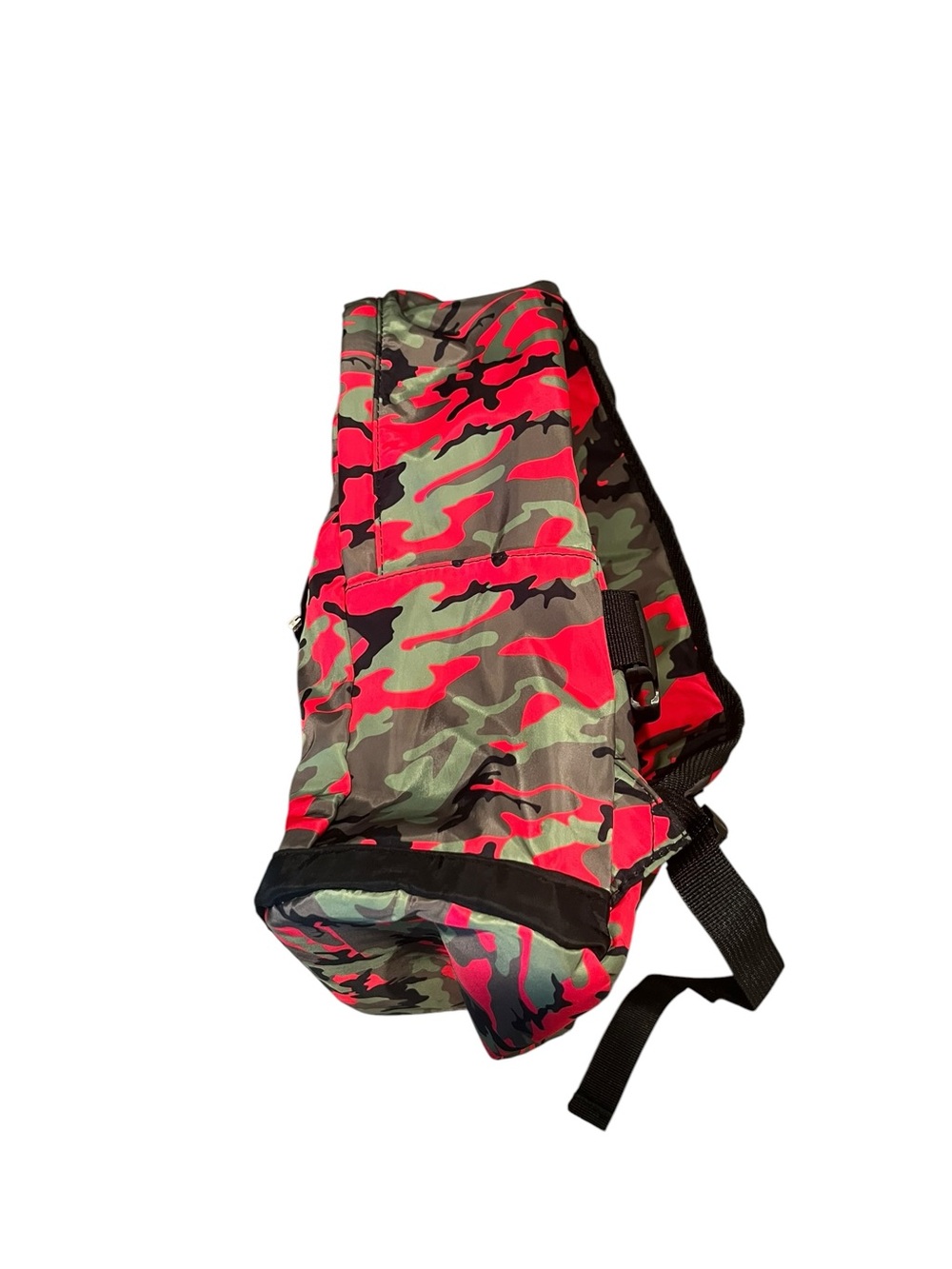 Badgley Mischka Nylon Pink Camo Backpack Lightweight Book Bag School - Picture 3 of 12